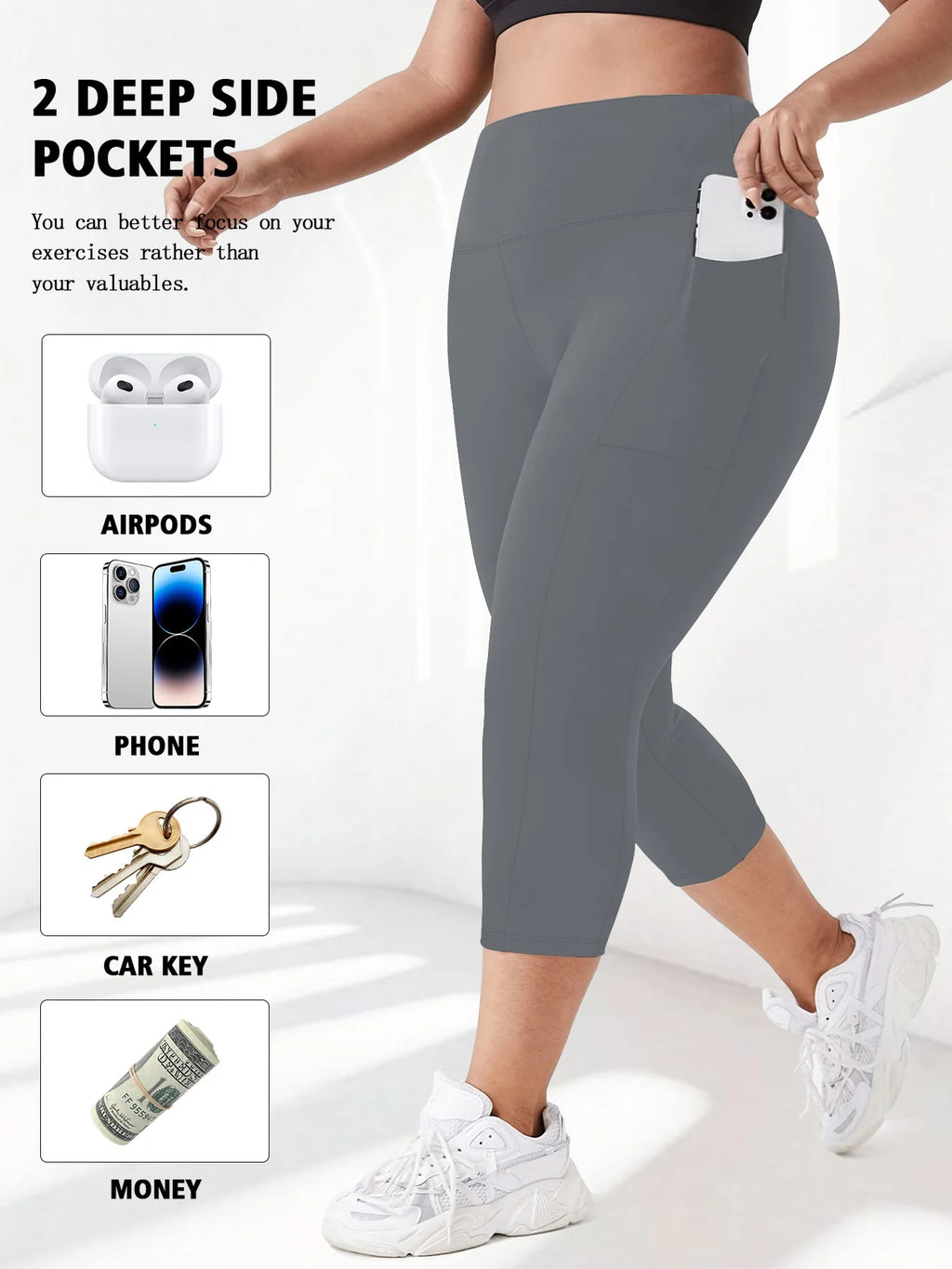 High Waist Yoga Pants with Pockets