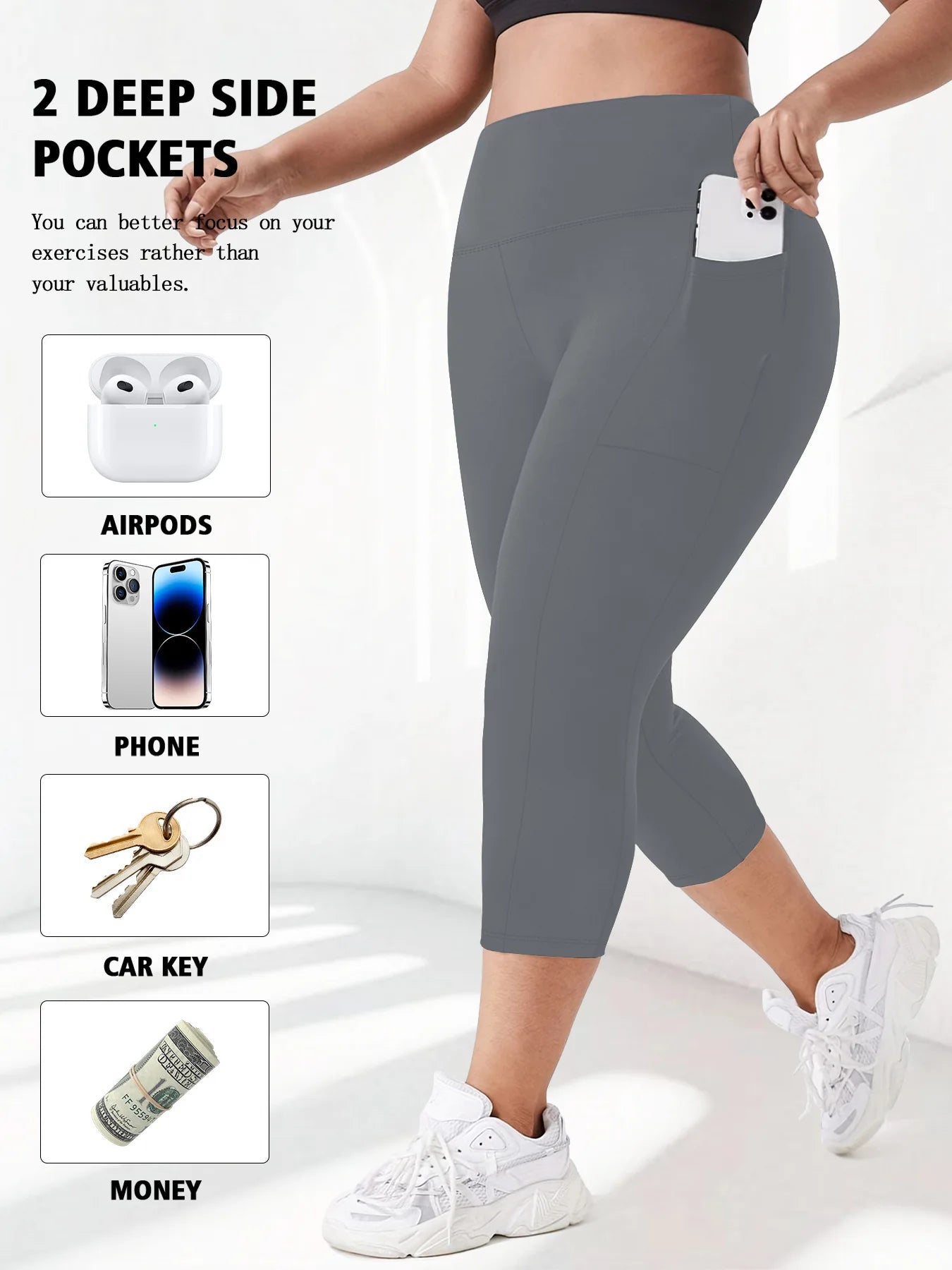 High Waist Yoga Pants with Pockets