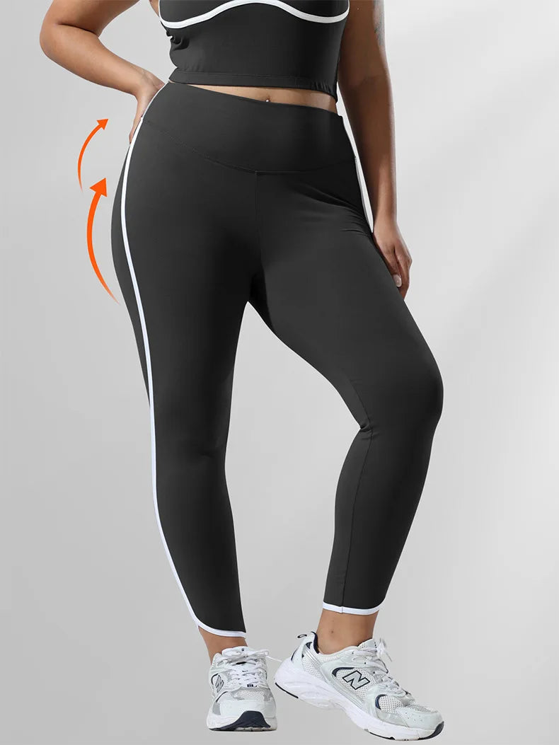 Plus Size High Waist Yoga Leggings