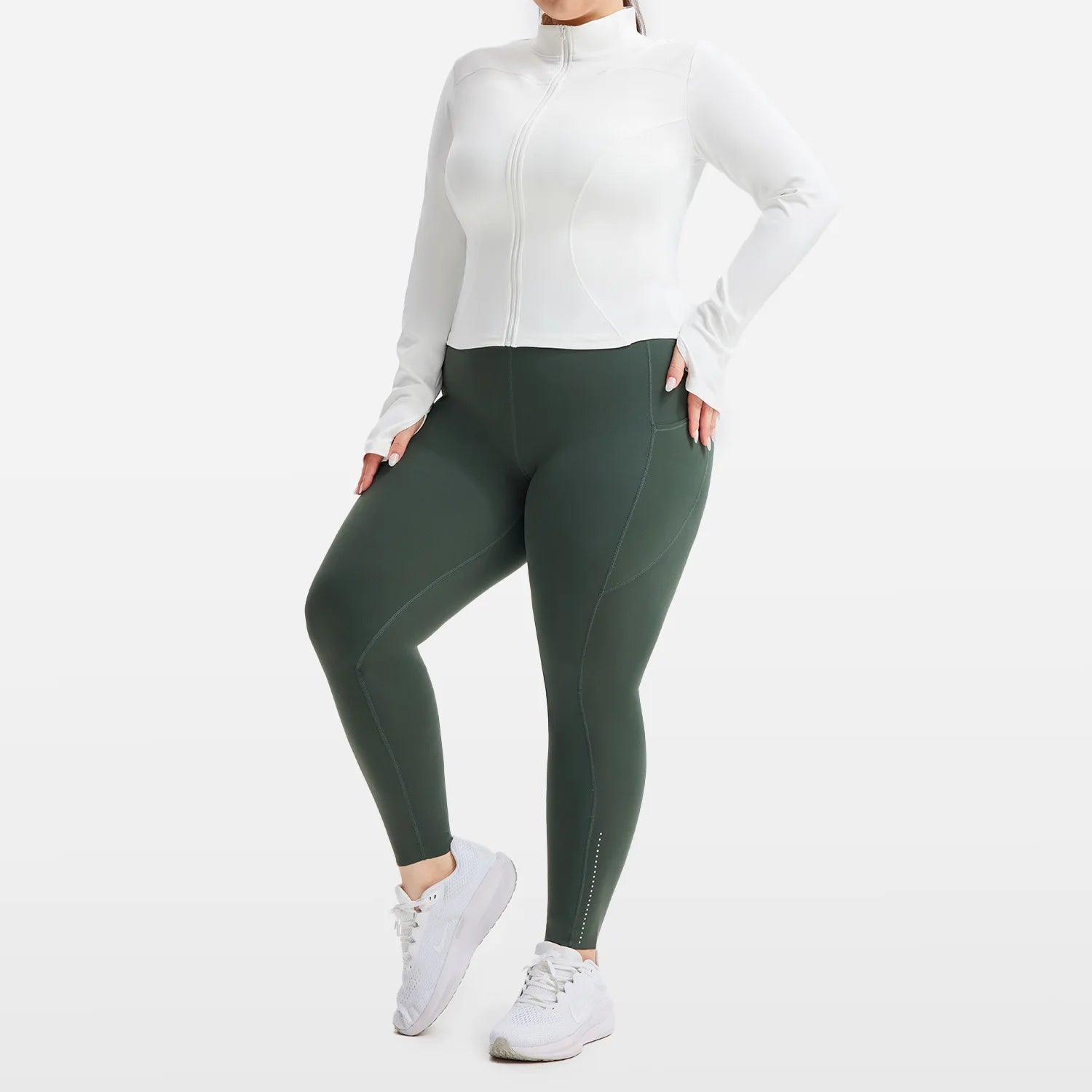 Plus Size Workout Jacket Women