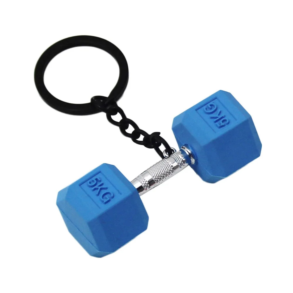 Barbell Keychain