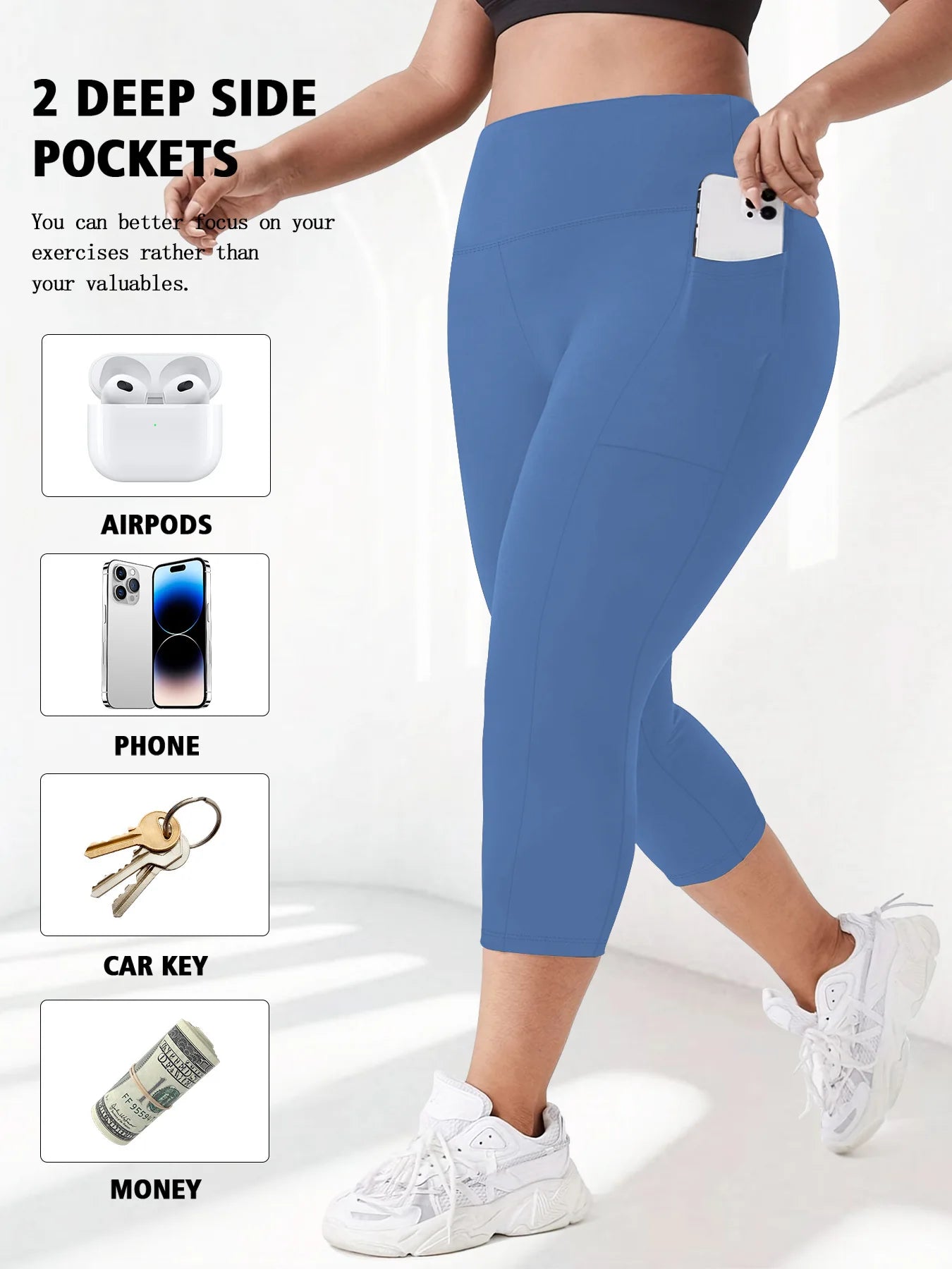 High Waist Yoga Pants with Pockets