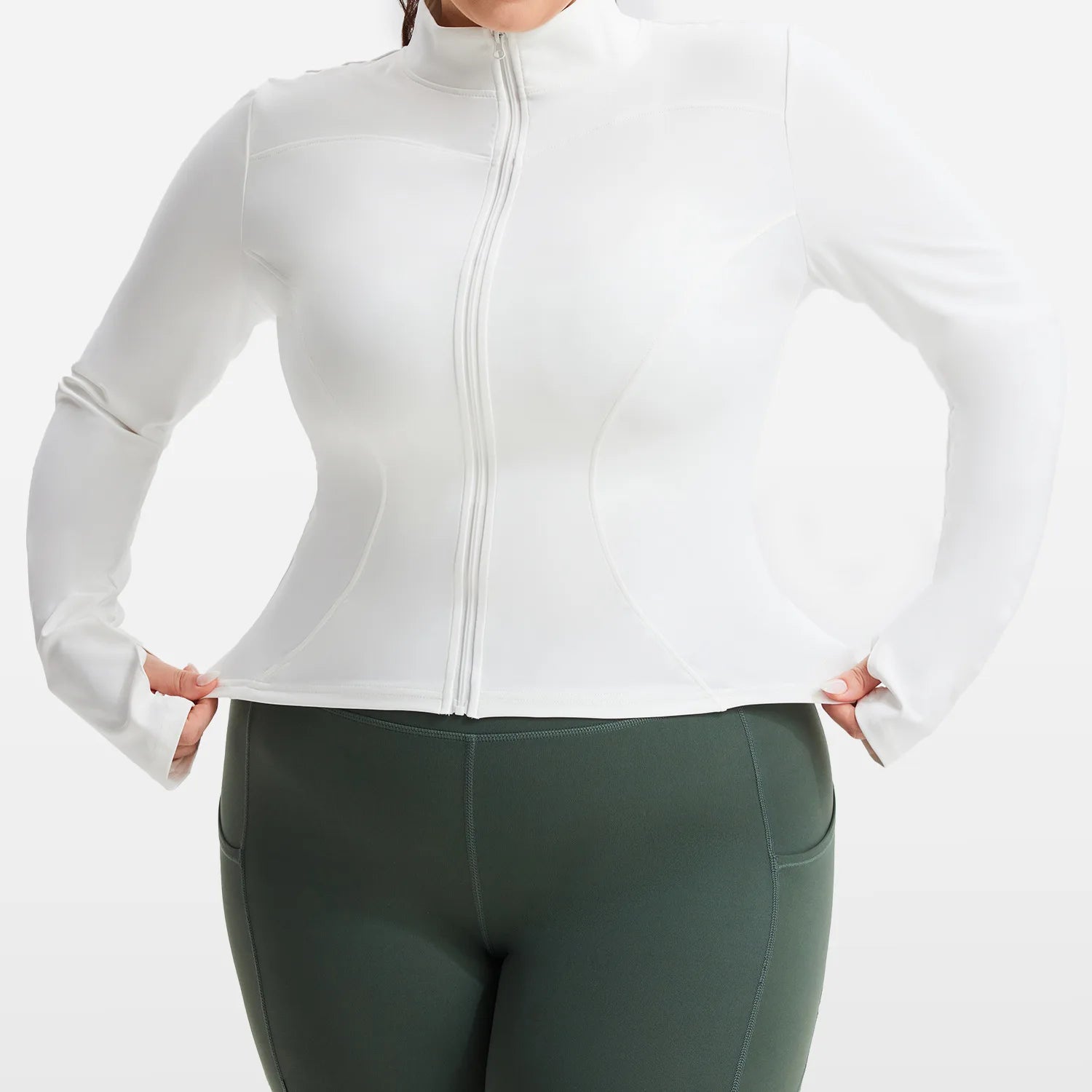 Plus Size Workout Jacket Women
