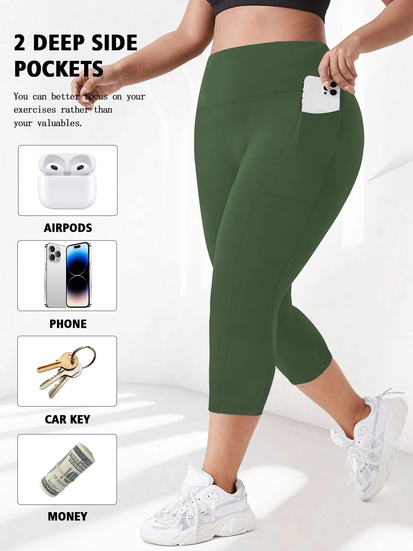 High Waist Yoga Pants with Pockets
