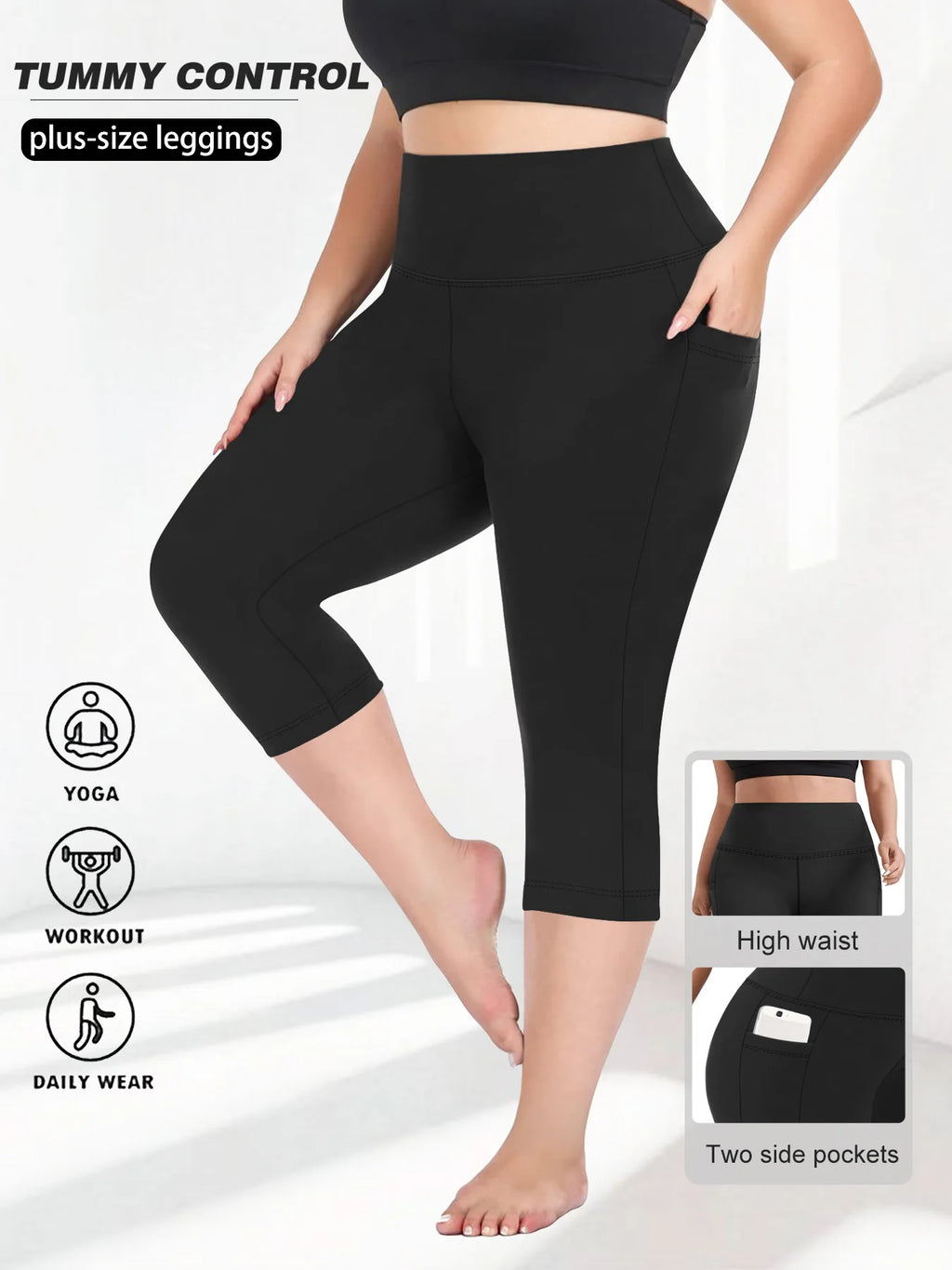High Waist Yoga Pants with Pockets