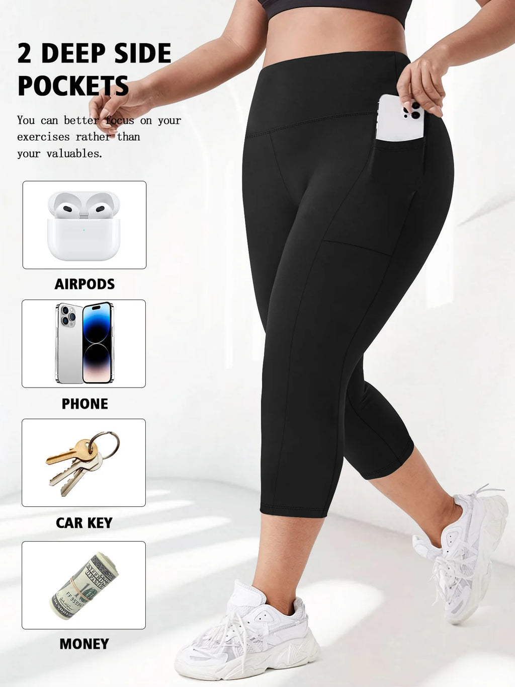 High Waist Yoga Pants with Pockets