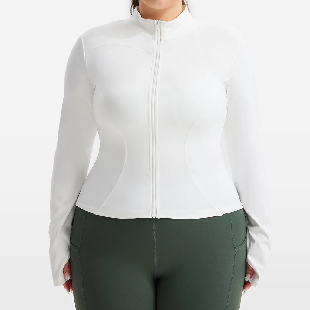 Plus Size Workout Jacket Women