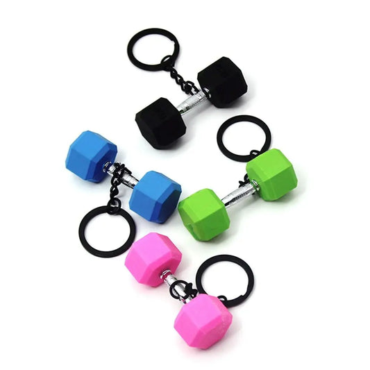 Barbell Keychain