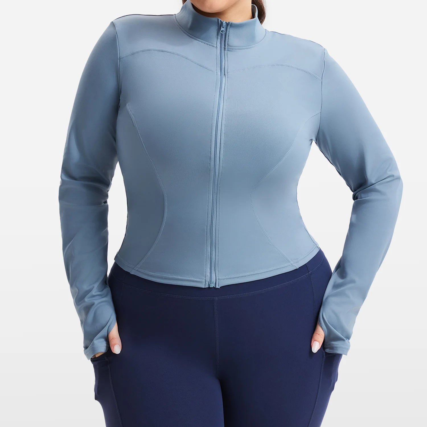 Plus Size Workout Jacket Women