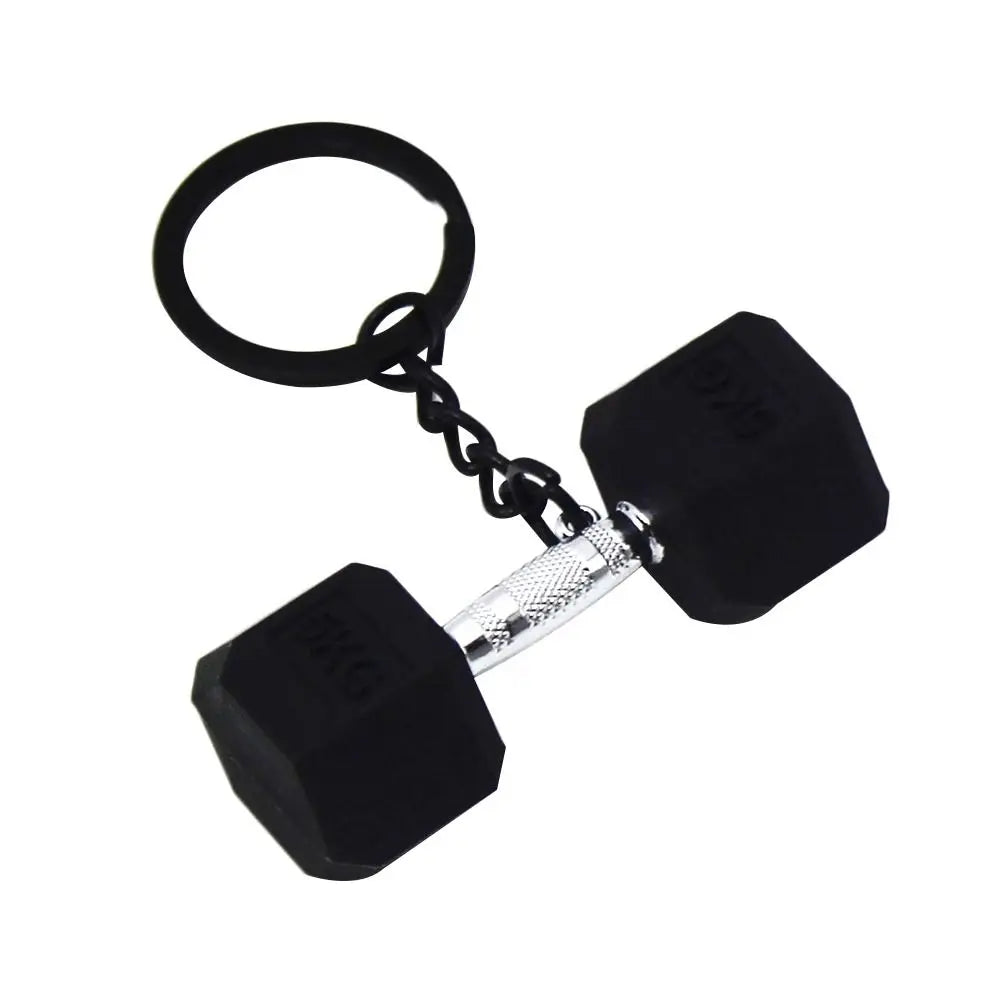 Barbell Keychain