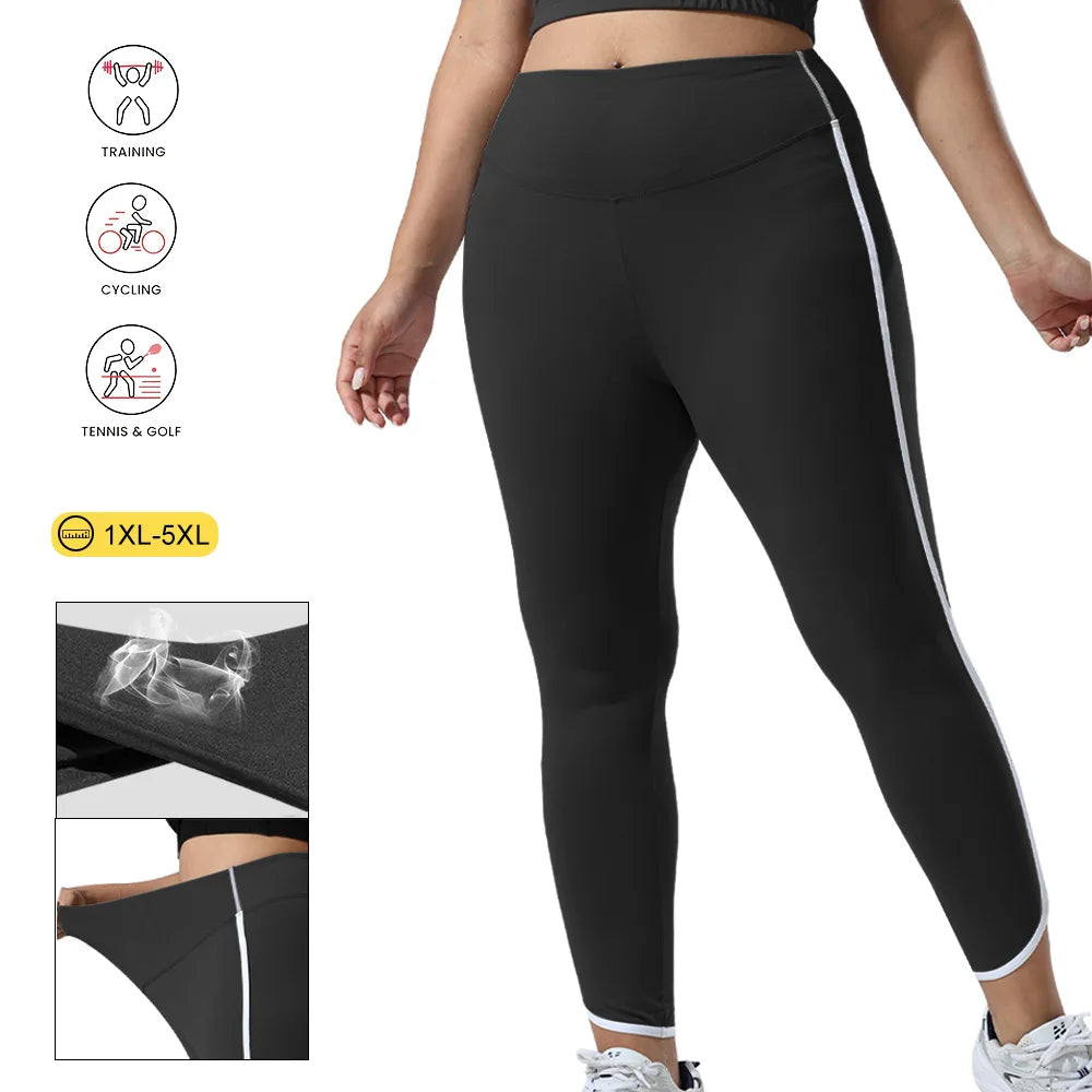 Plus Size High Waist Yoga Leggings