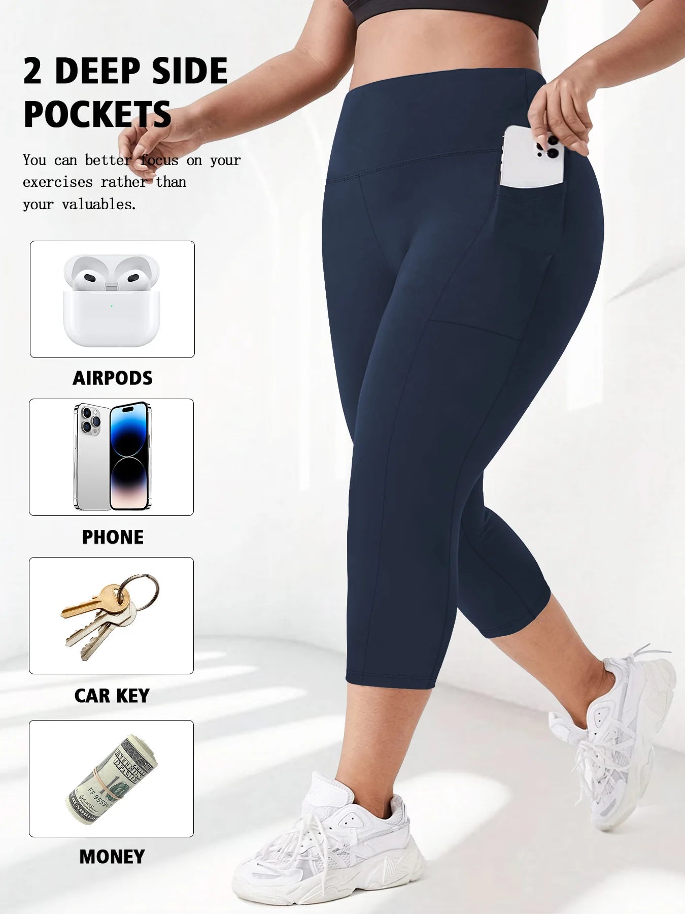 High Waist Yoga Pants with Pockets