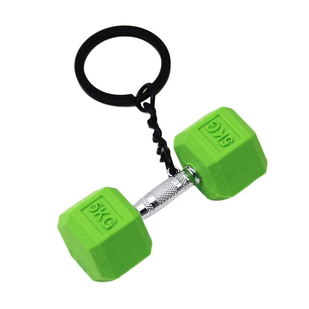 Barbell Keychain