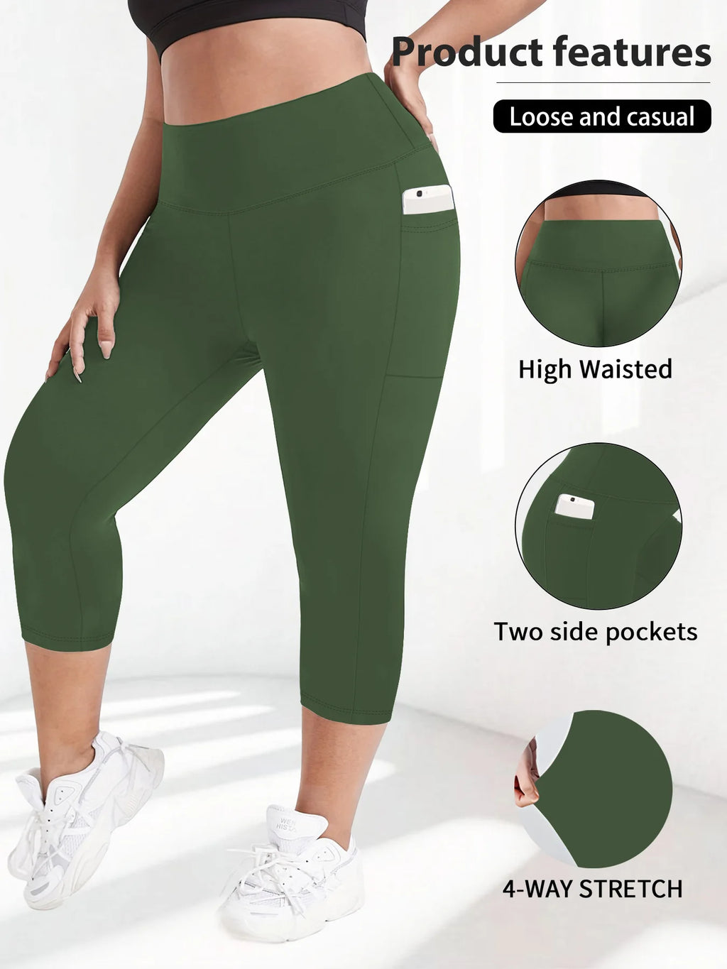 High Waist Yoga Pants with Pockets