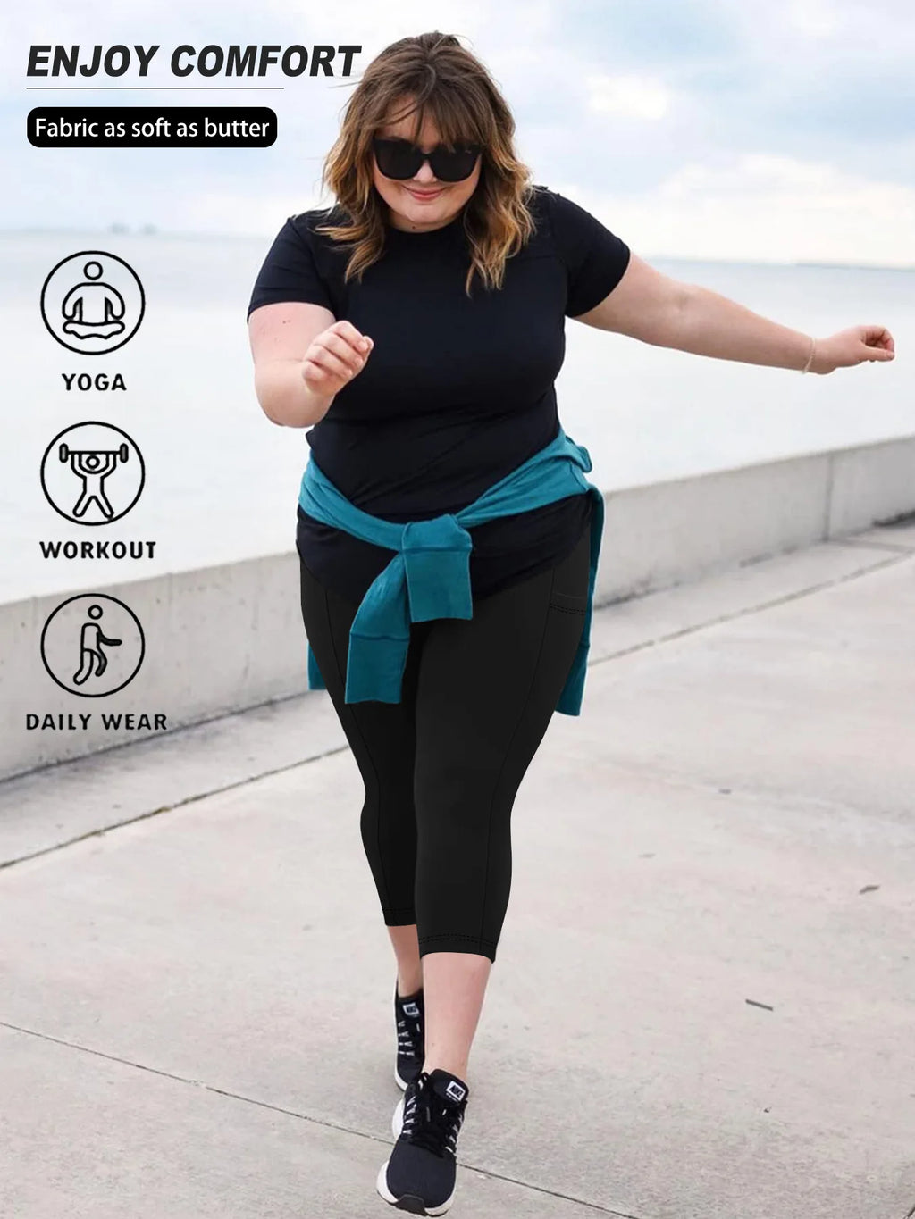 High Waist Yoga Pants with Pockets