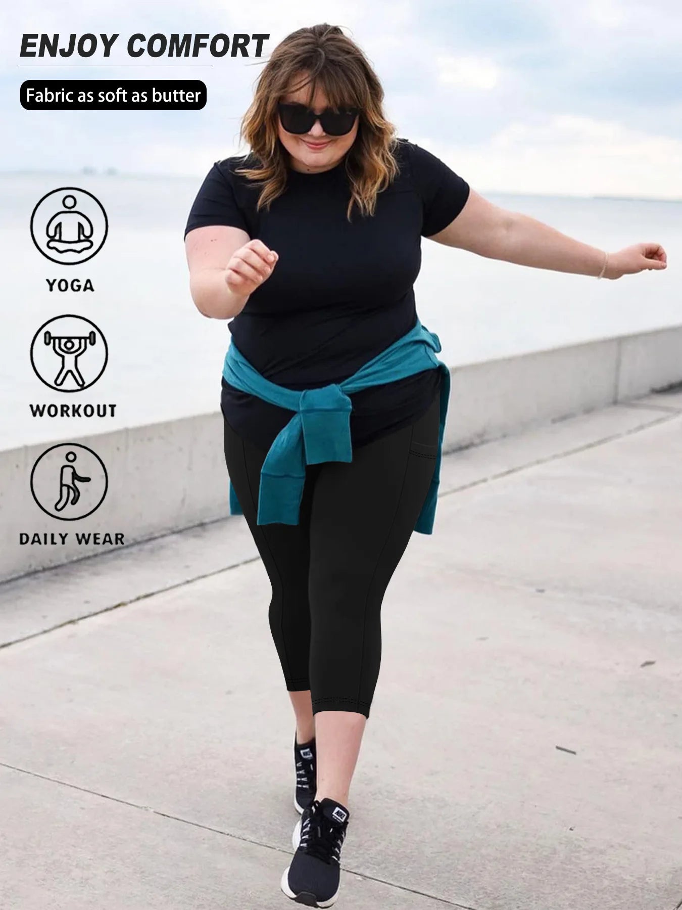 High Waist Yoga Pants with Pockets