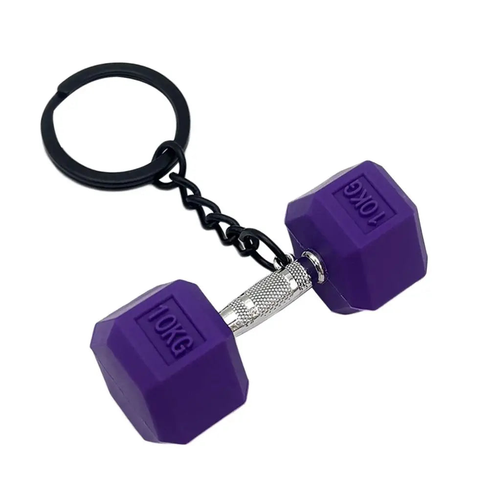Barbell Keychain