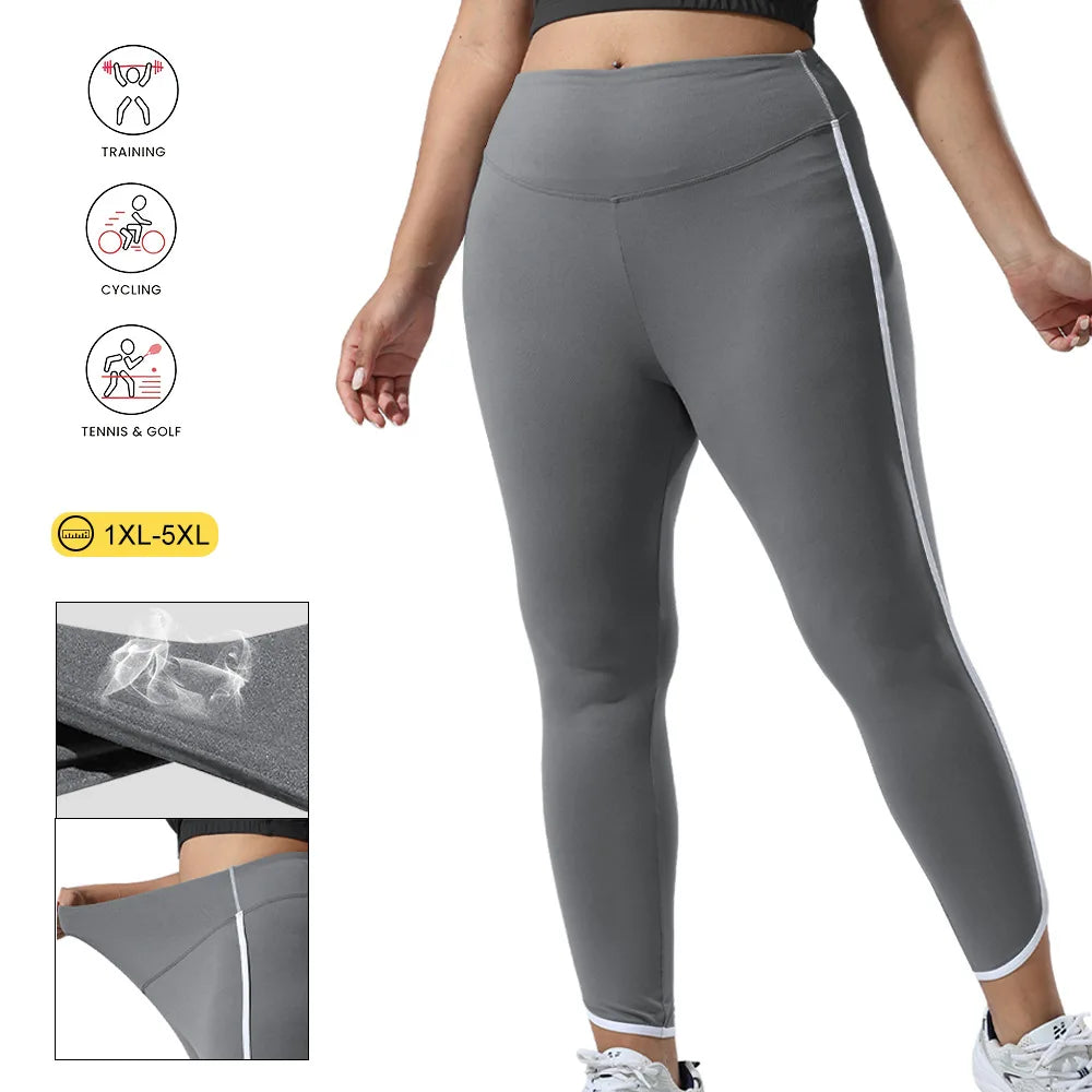 Plus Size High Waist Yoga Leggings