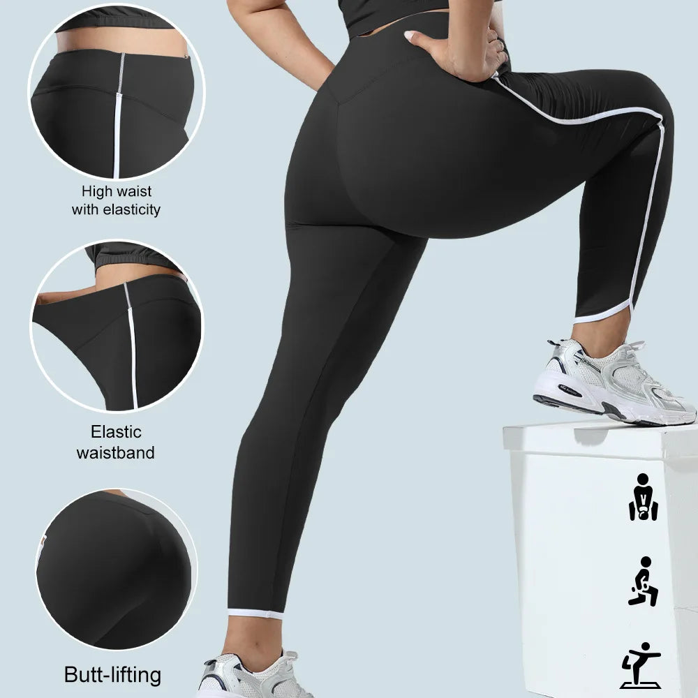 Plus Size High Waist Yoga Leggings