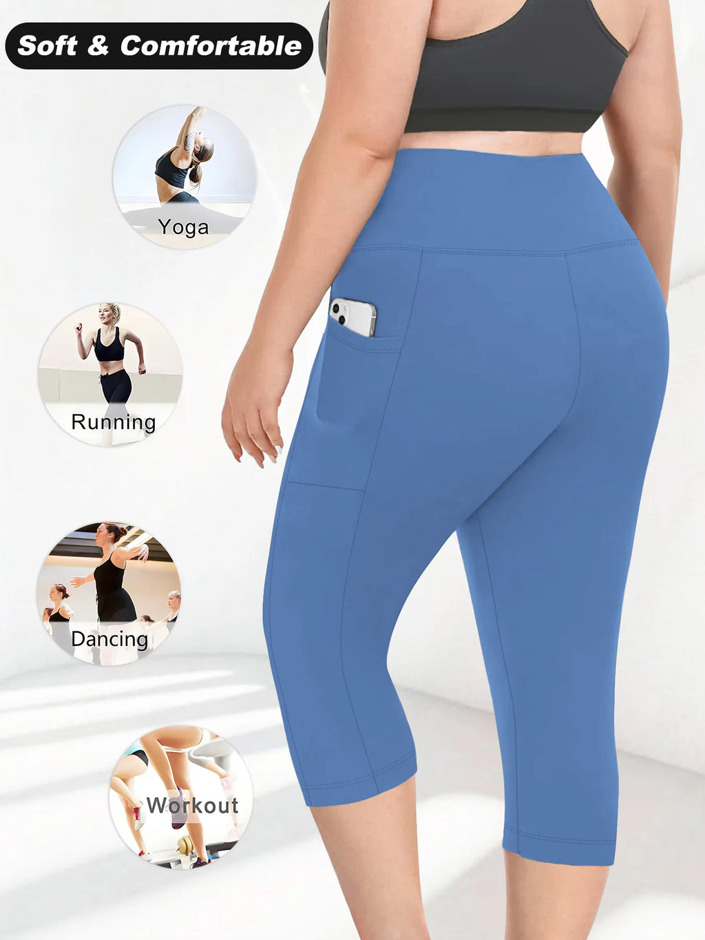 High Waist Yoga Pants with Pockets
